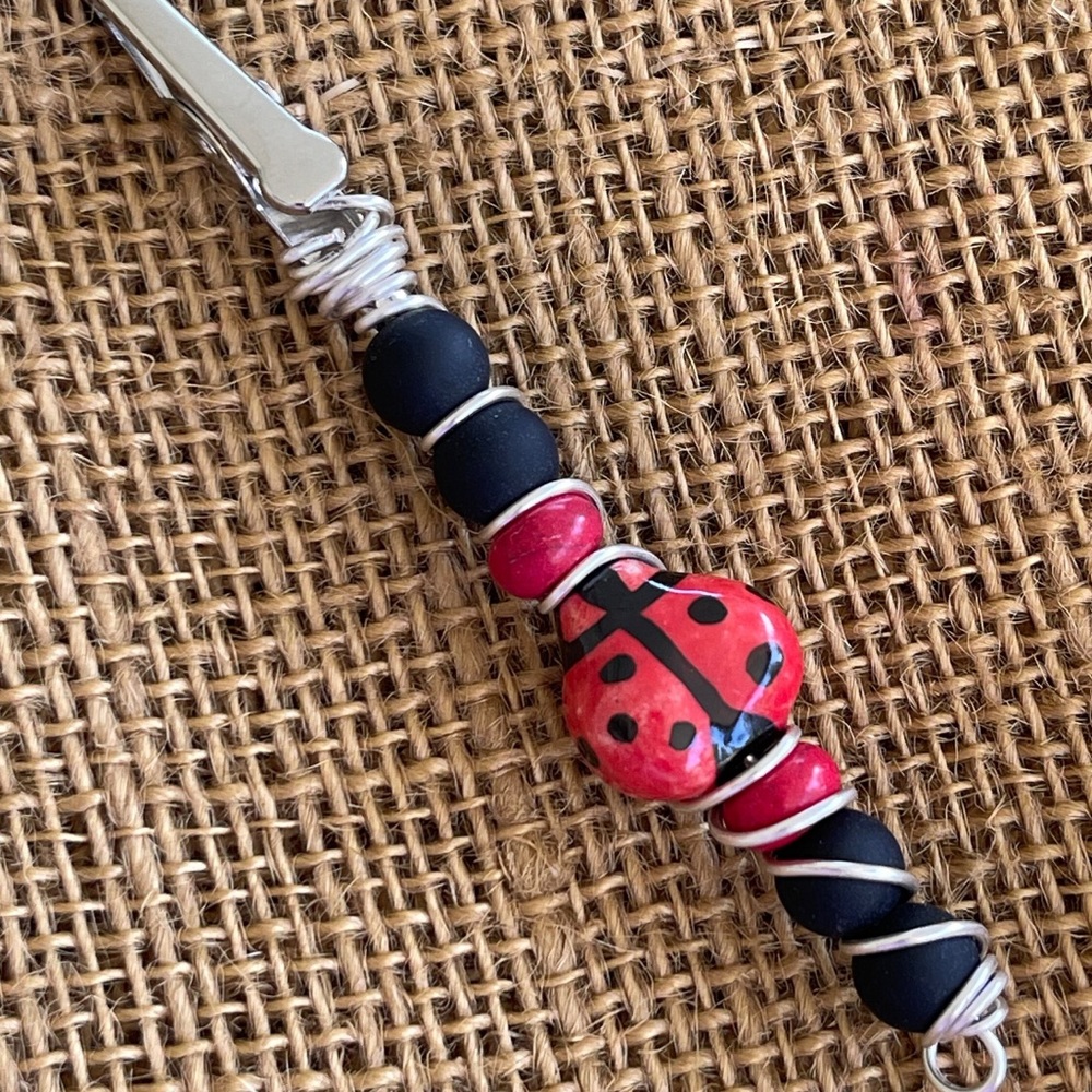 Ladybug RoachClip / ATM Card Holder/Credit Card Holder/Jewelry Assist/Alligator